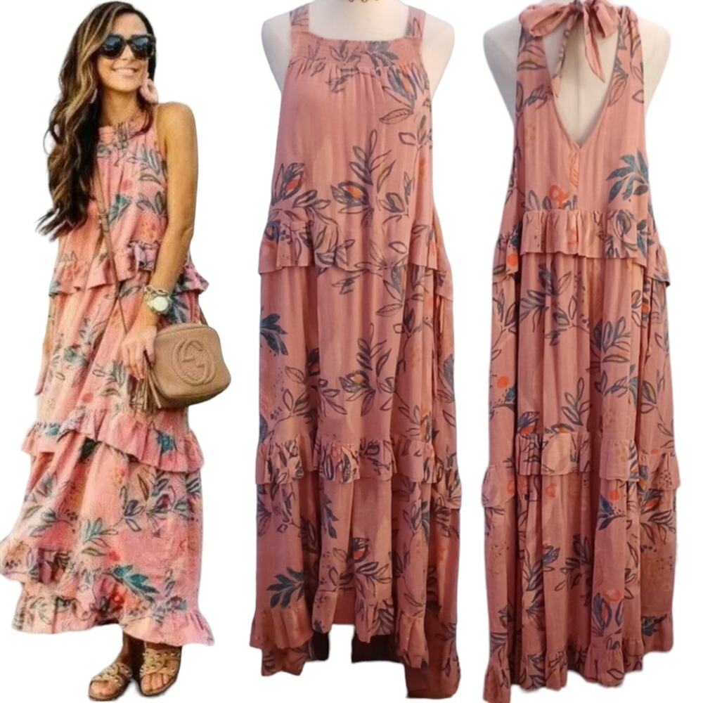 Free People Anita Tropical Printed Maxi Dress Size XS
Desert Rose Combo